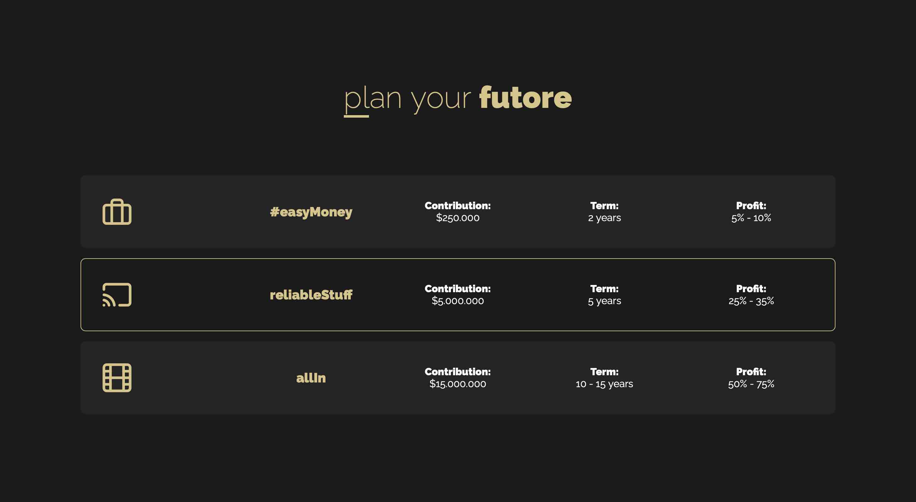 DGM Company - zrzut ekranu interfejsu 1