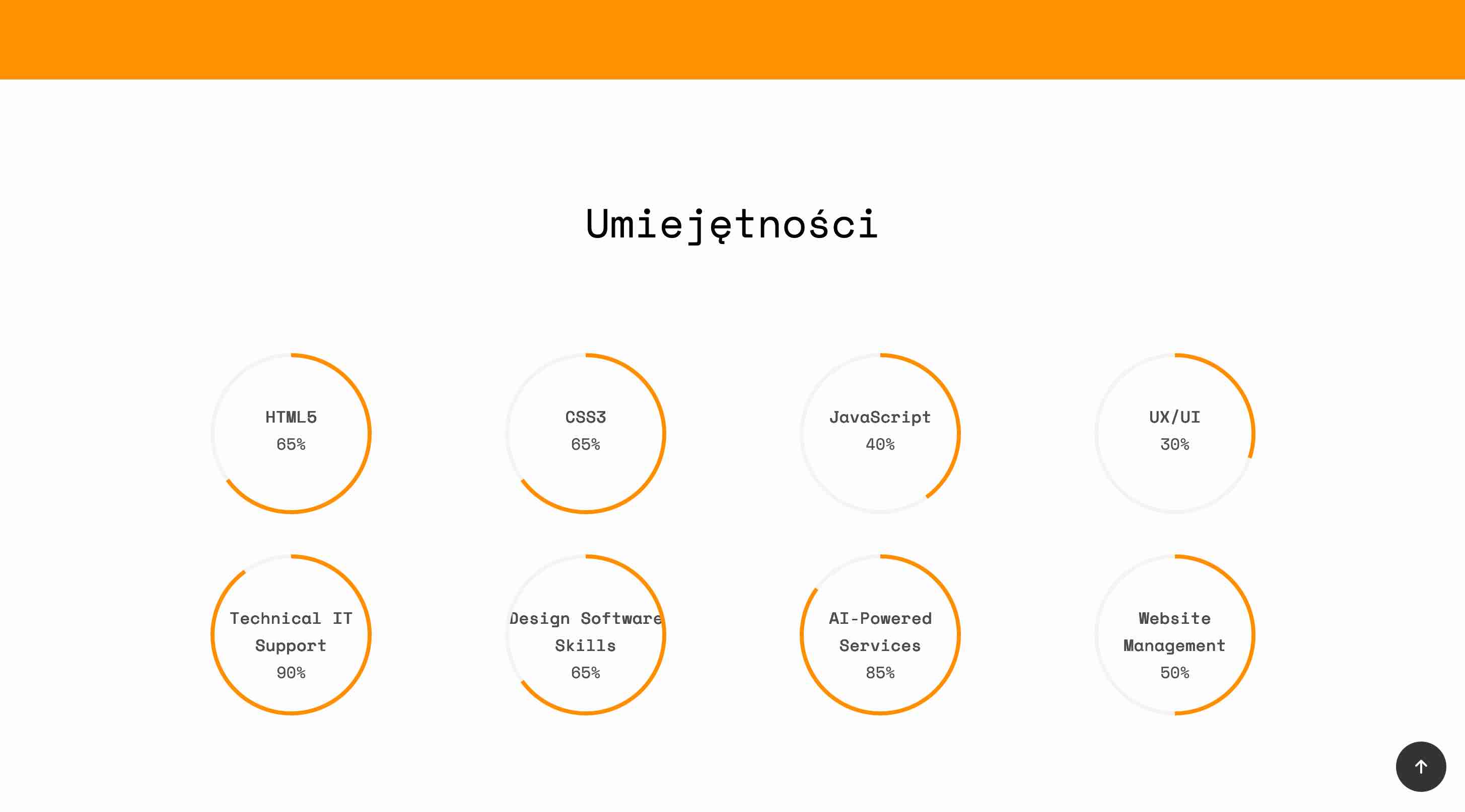 Resume - zrzut ekranu interfejsu 1